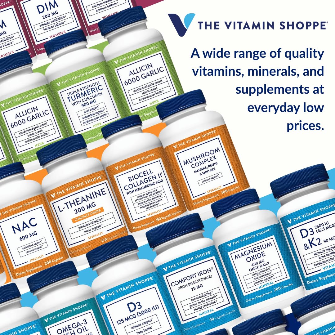 The Vitamin Shoppe Vitamin D3 2500 IU & K2 90 MCG - 60 Capsules - image 9