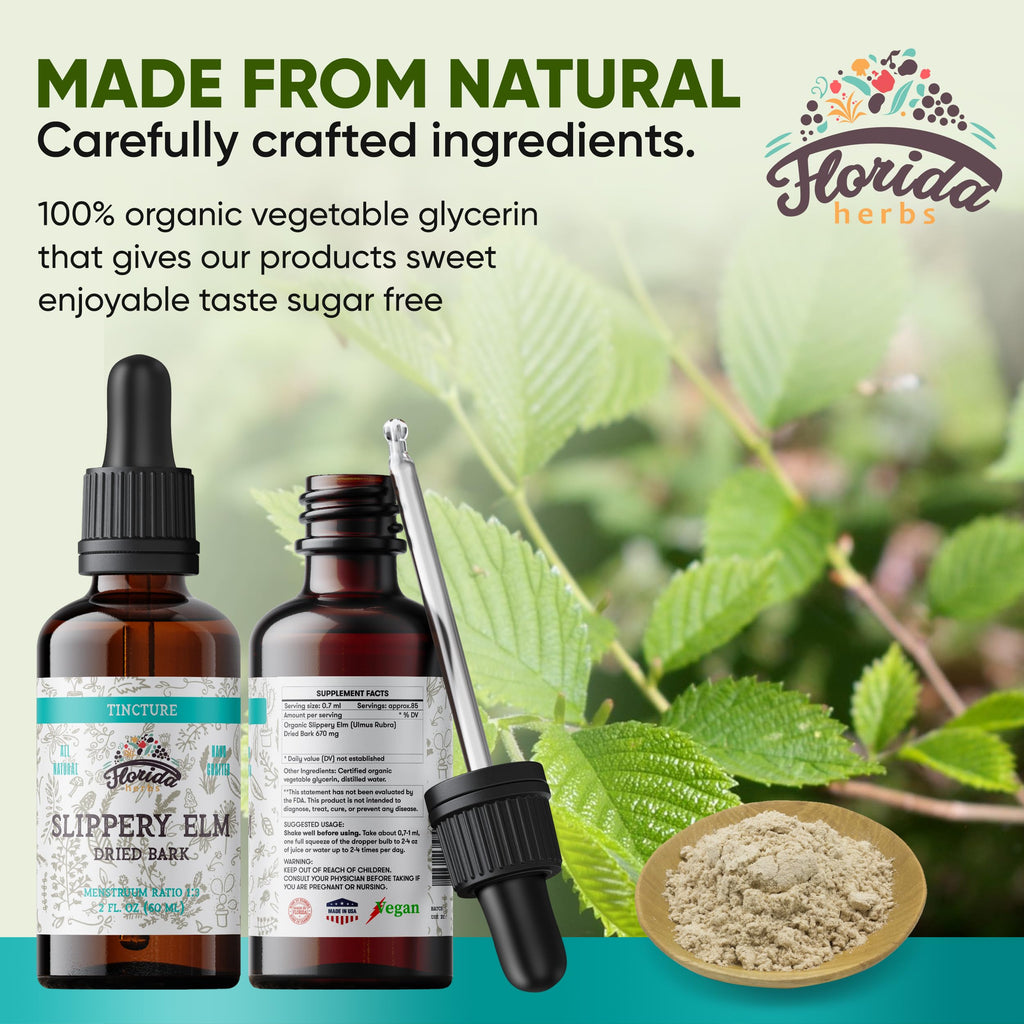 Florida Herbs Slippery Elm Tincture Herbal Extract - 2 Fl Oz - image 3