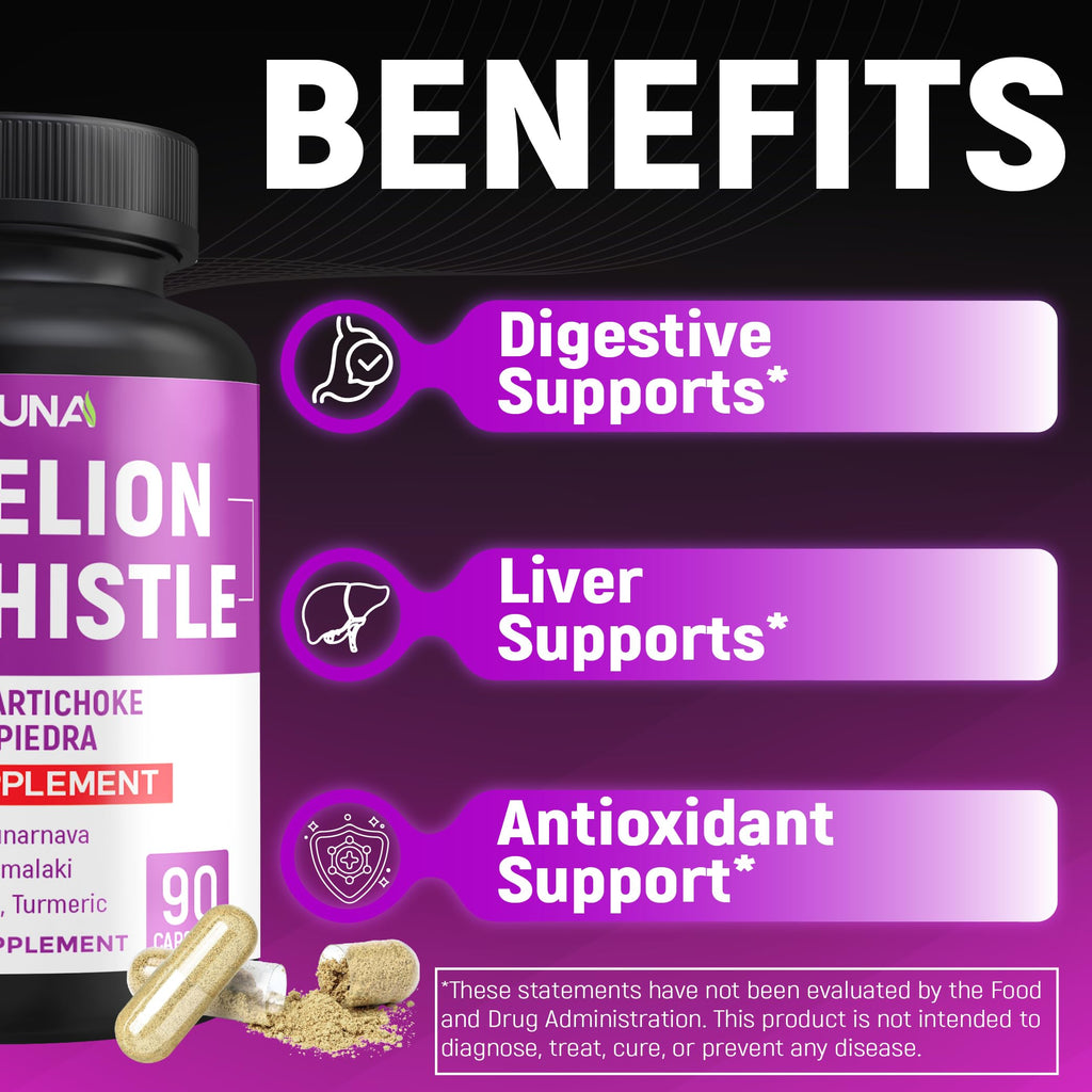 CIVIMUNA Dandelion Root Capsules with Milk Thistle - 90 Capsules - image 5