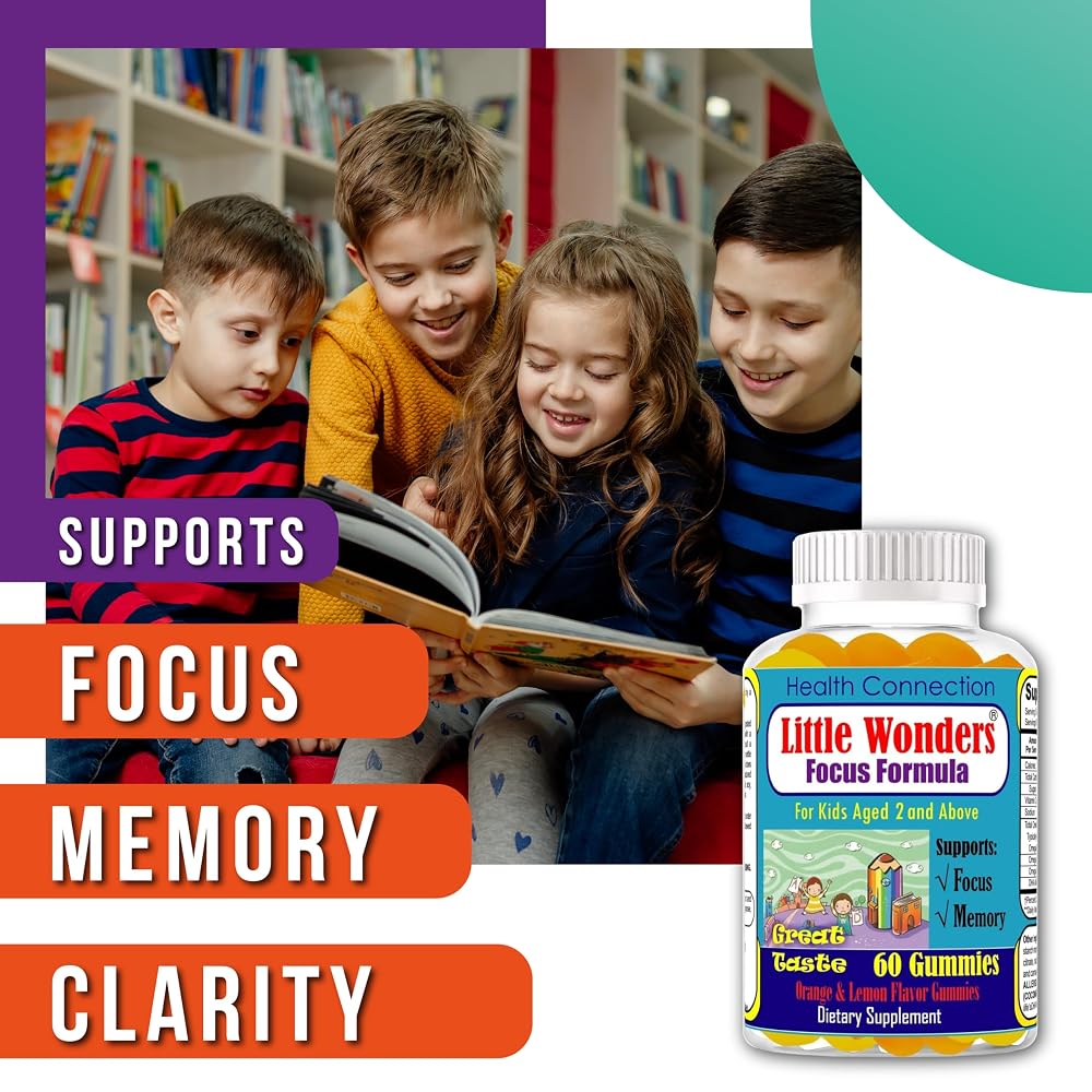 Little Wonders Kids Omega 3 DHA Gummies for Brain Health - 60 Gummies - image 2