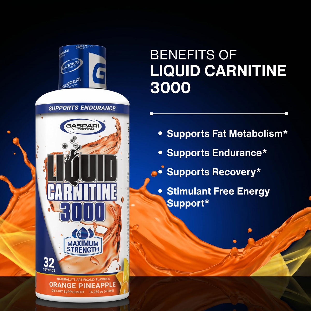 Gaspari Nutrition Liquid L-Carnitine 3000