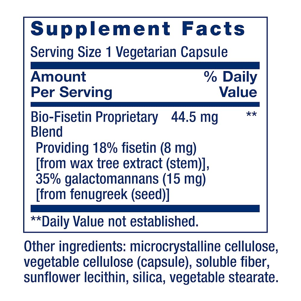 Life Extension Senolytic Activator with Quercetin & Fisetin - 66 Capsules - image 6