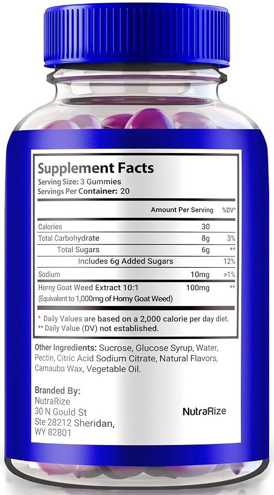 NutraRize Massive Girth Gummies for Men - 60 Gummies - image 2