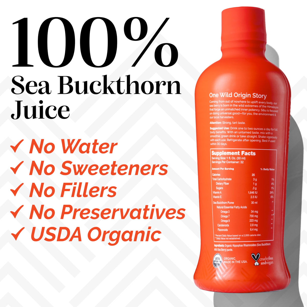 sibu Omega-7 Pure Sea Buckthorn Juice - 25.35 Fl Oz - image 4