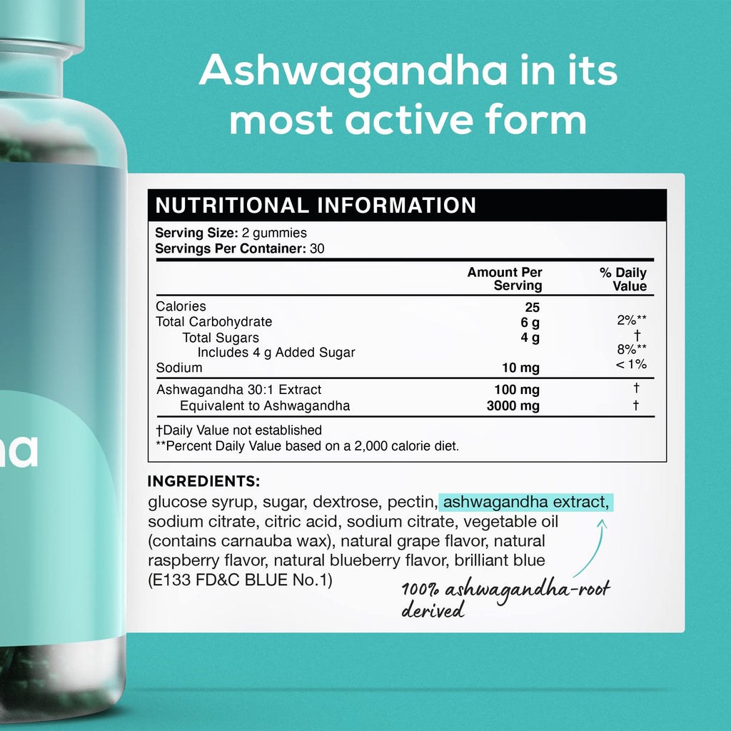 nothing BUT nutrition Ashwagandha Gummies for Stress & Sleep - 60 Gummies - image 2