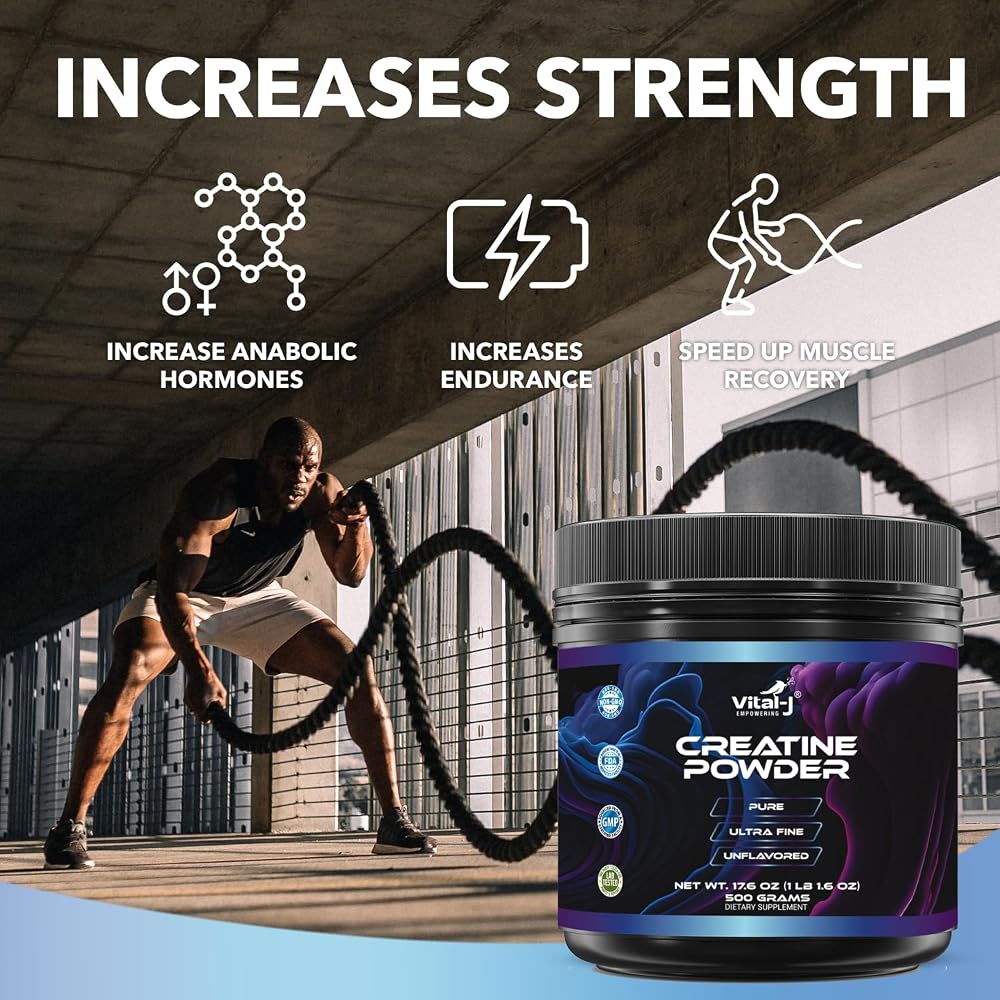 Vital-J Empowering Creatine Monohydrate Powder - 120 Servings - image 2