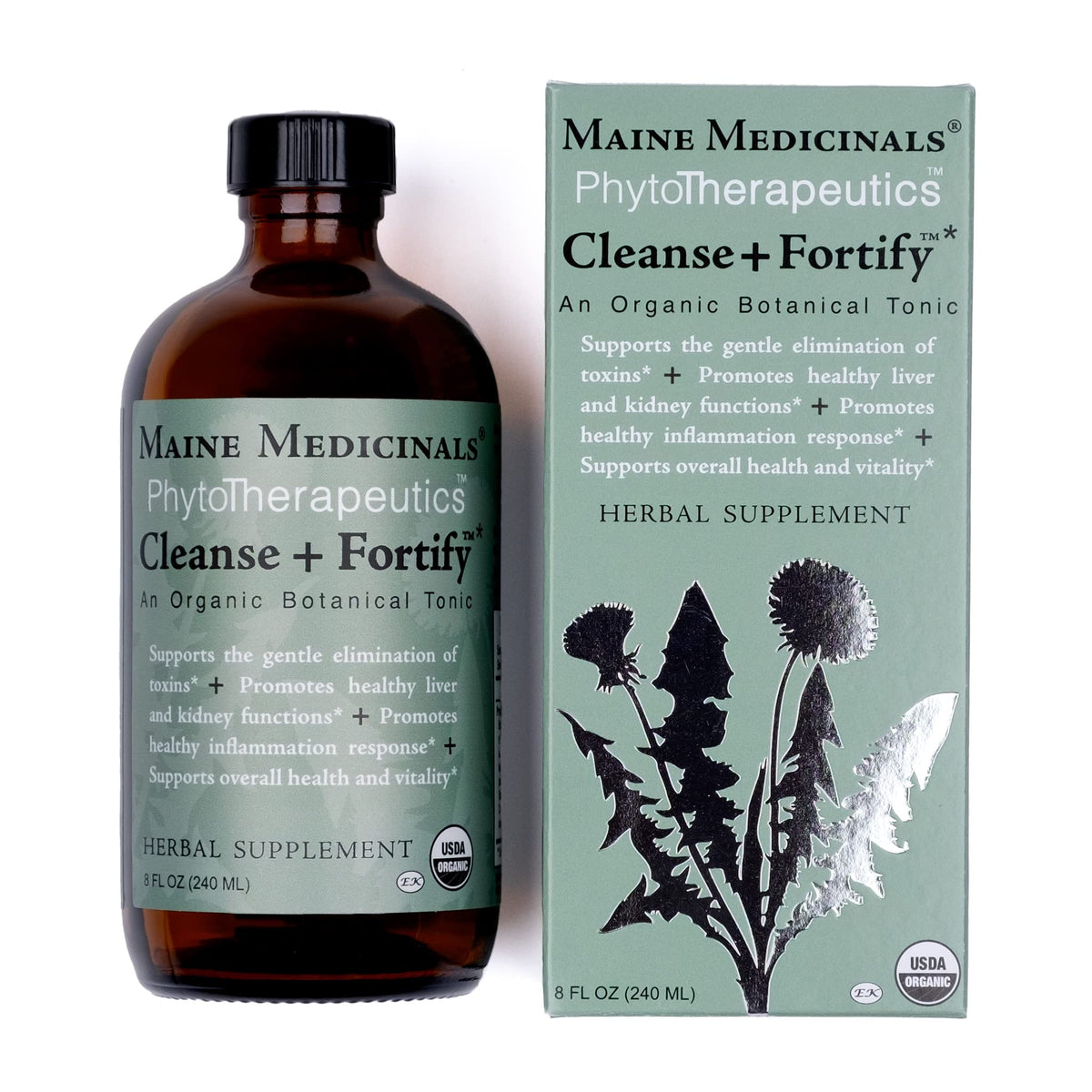 Maine Medicinals Cleanse + Fortify Organic Liver Detox and Kidney