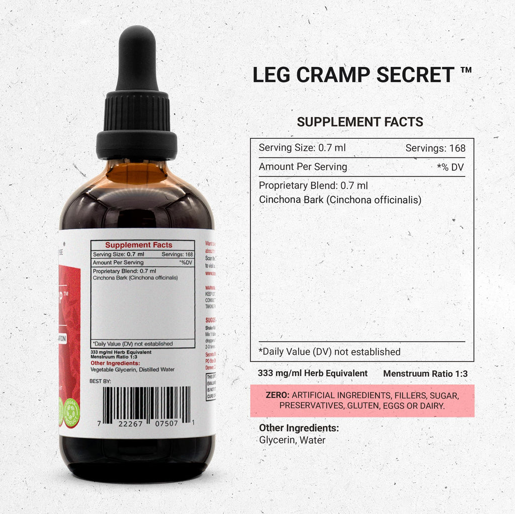 Secrets of the Tribe Leg Cramp Secret Alcohol-Free Extract