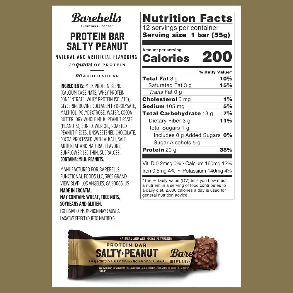 Barebells Salty Peanut Protein Bar - 24 Pack - image 2
