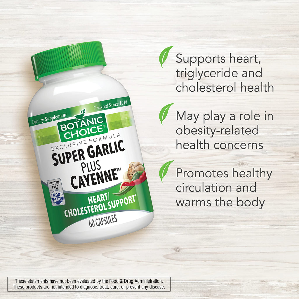 Botanic Choice Super Garlic Plus Cayenne - 60 Capsules - image 3