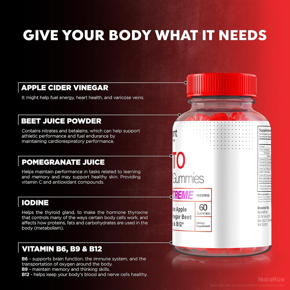 NutraRize Valiant Keto + ACV Gummies - 180 Gummies - image 5