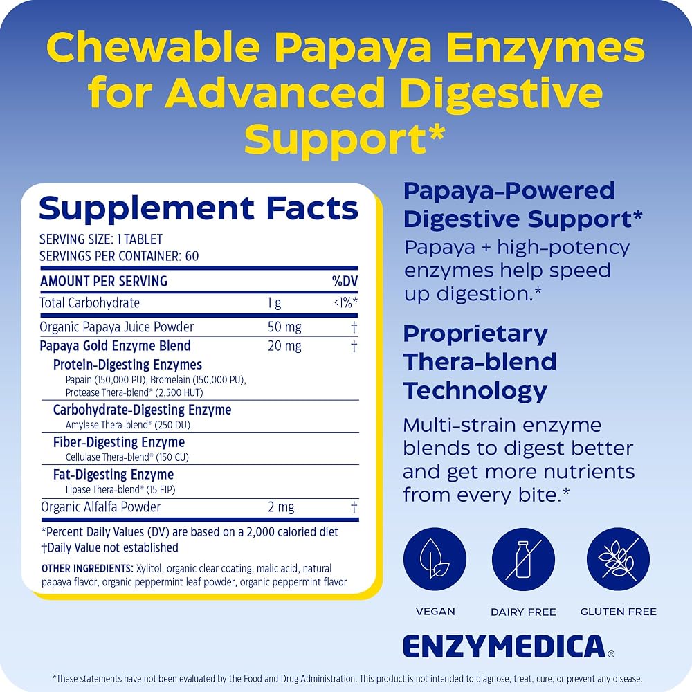 Enzymedica Papaya Gold