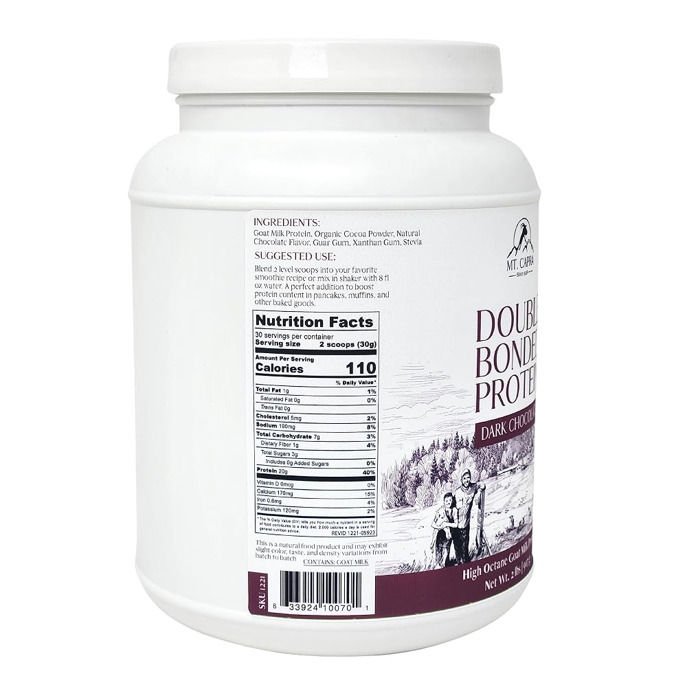 Mt. Capra Double Bonded Protein Dark Chocolate - 2 Pounds - image 3