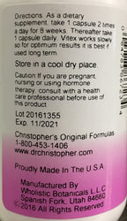 Christopher's Original Formulas Chaste Tree Berries - 100 Vegetarian Capsules - image 2