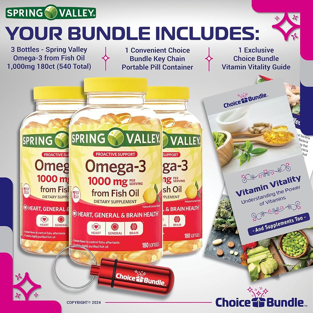 Choice Bundle Spring Valley Proactive Support Omega-3 Fish Oil Soft
