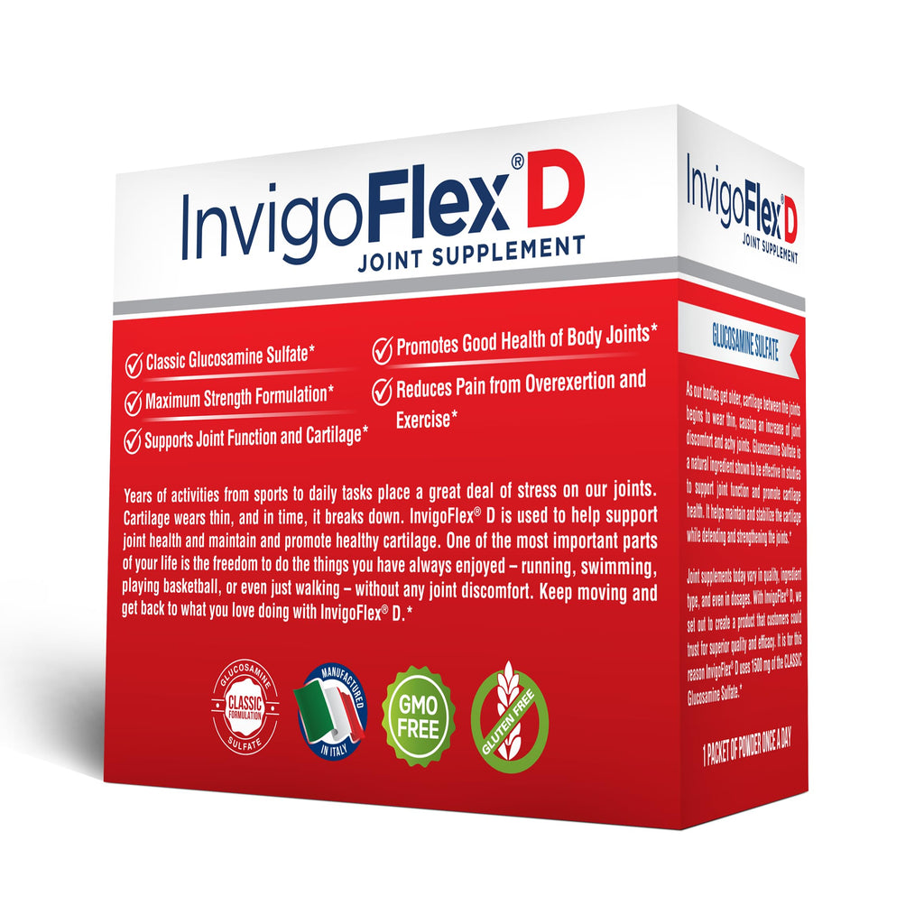 INVIGOFLEX® D - 1500mg of Glucosamine Sulfate Powder (Classic
