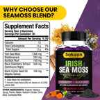 Sakoon Nutrition Irish Sea Moss Gummies with Elderberry - 60 Gummies - image 3