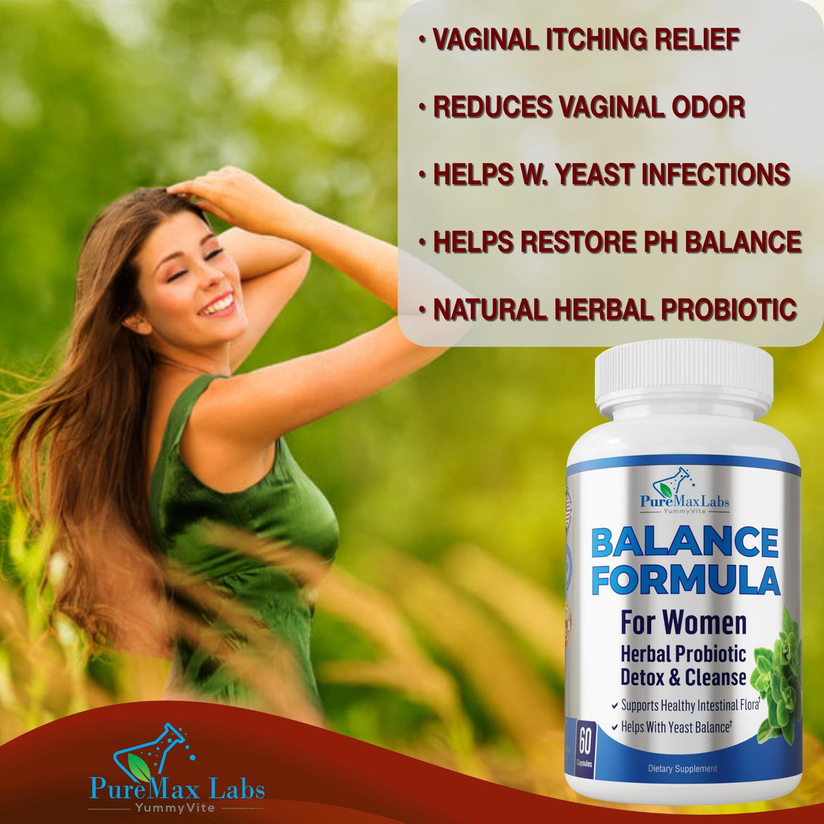 YUMMYVITE Balance Complex for Women Vaginal Probiotics - 60 Capsules - image 3