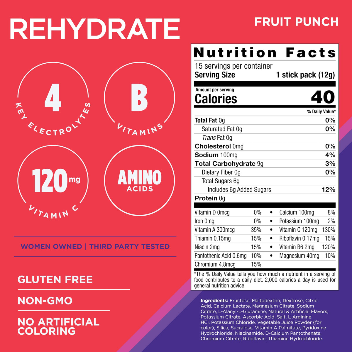 AdvoCare Rehydrate Electrolyte Drink Mix, Grape