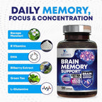 Nature's Nutrition Brain Memory Supplement Pills - 3X Strength - image 10