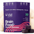 Stay Wyld Organics Brain Food+ Mushroom Gummies for Focus - 30 Servings