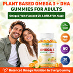 SHIFAA NUTRITION Vegan Omega 3 Gummies with DHA - 60 Gummies - image 2