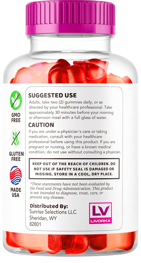 LIVORKA Noura Keto ACV Gummies - 60 Gummies - image 5