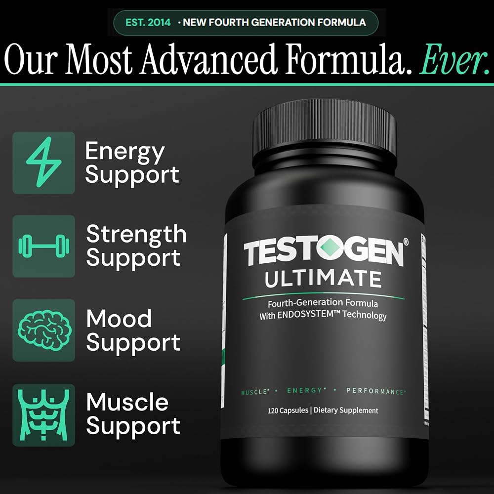 TestoGen Natural Testosterone Support - 120 Capsules - image 2