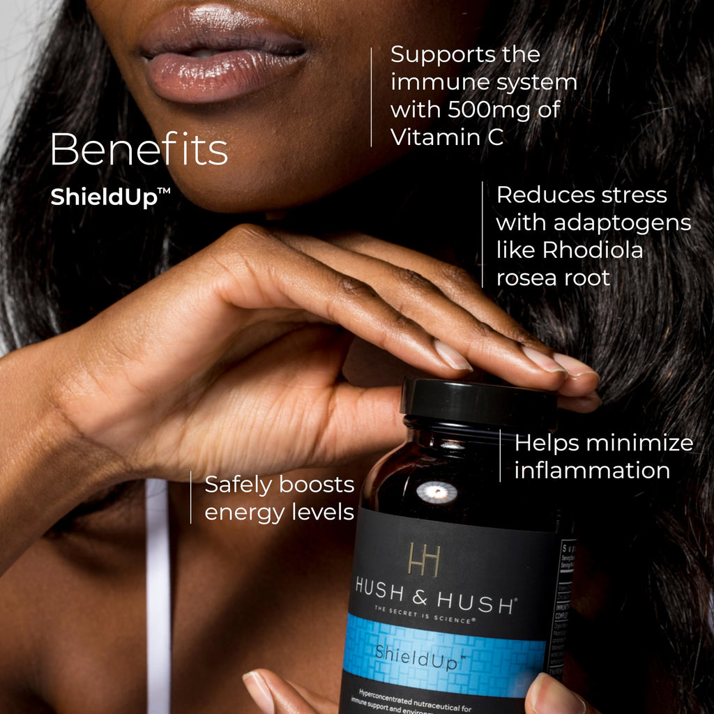 Hush & Hush ShieldUp Immune Booster Energy Supplement - 60 Capsules - image 3