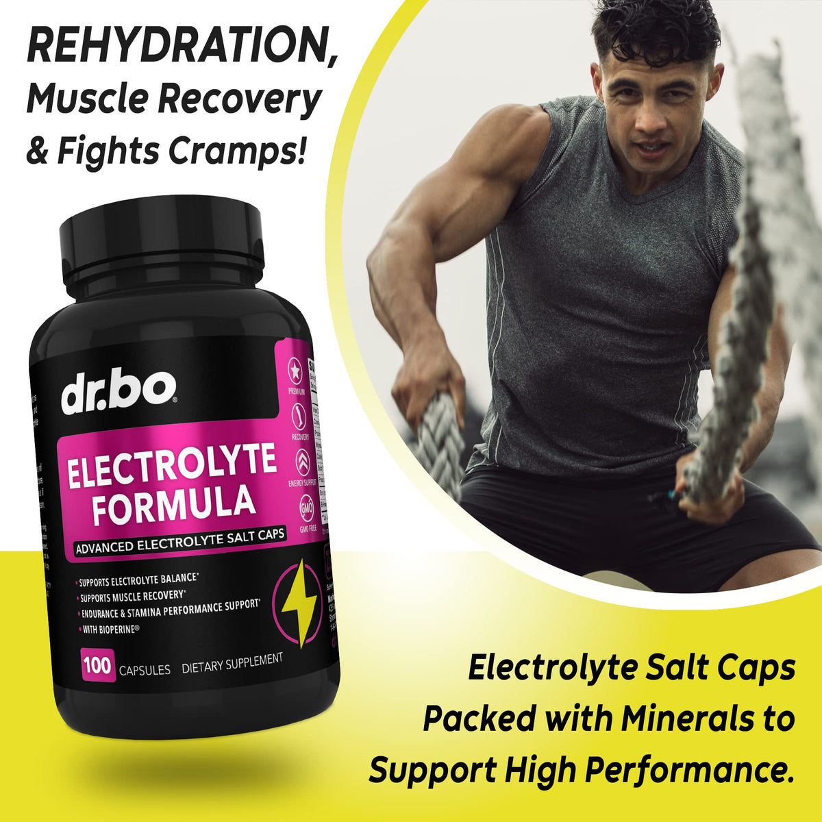 DR. BO Electrolyte Pills Supplement with Potassium & Magnesium - 100 Capsules - image 5