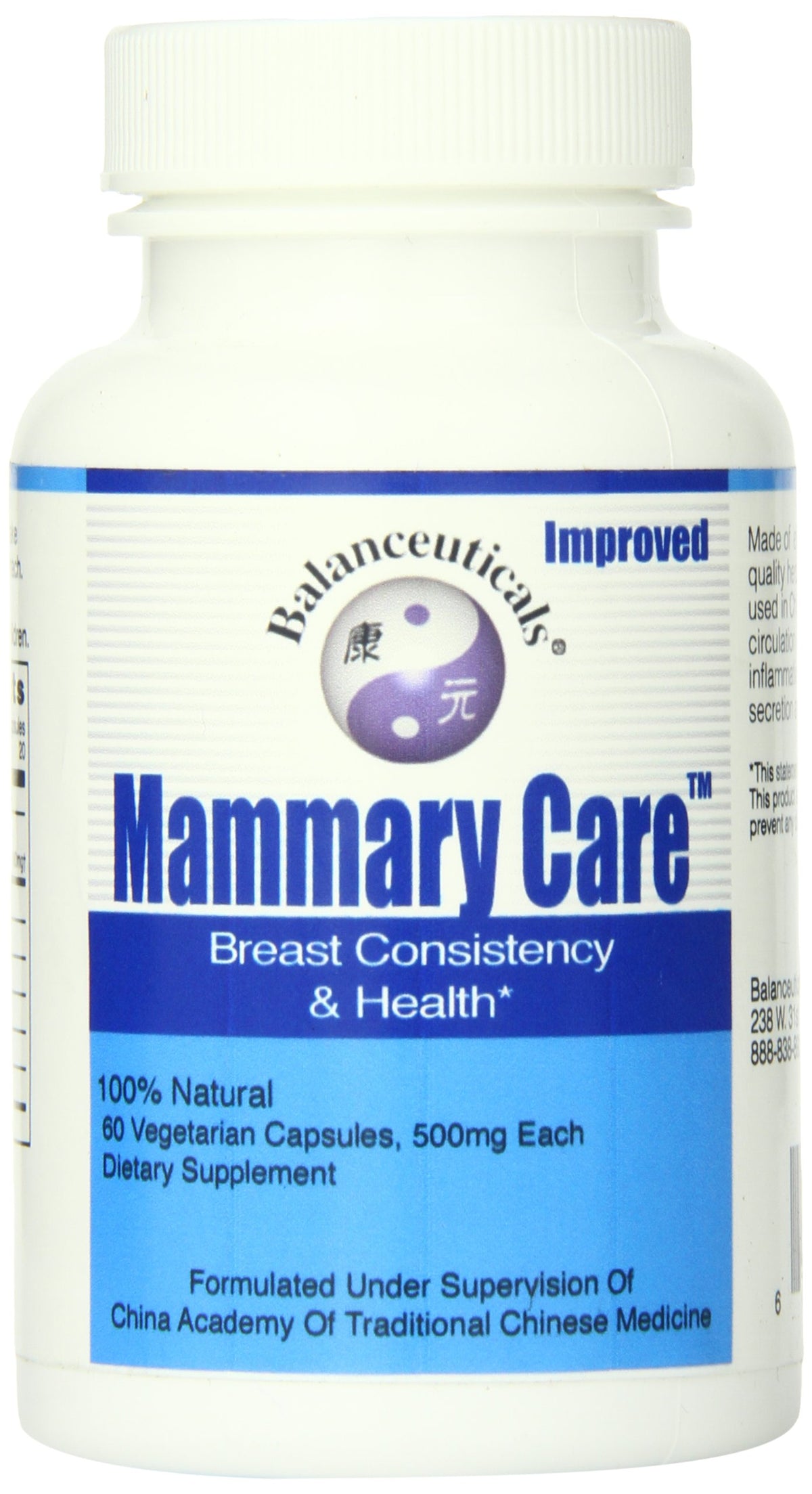 Balanceuticals Mammary Care Dietary Supplement - 60 Capsules
