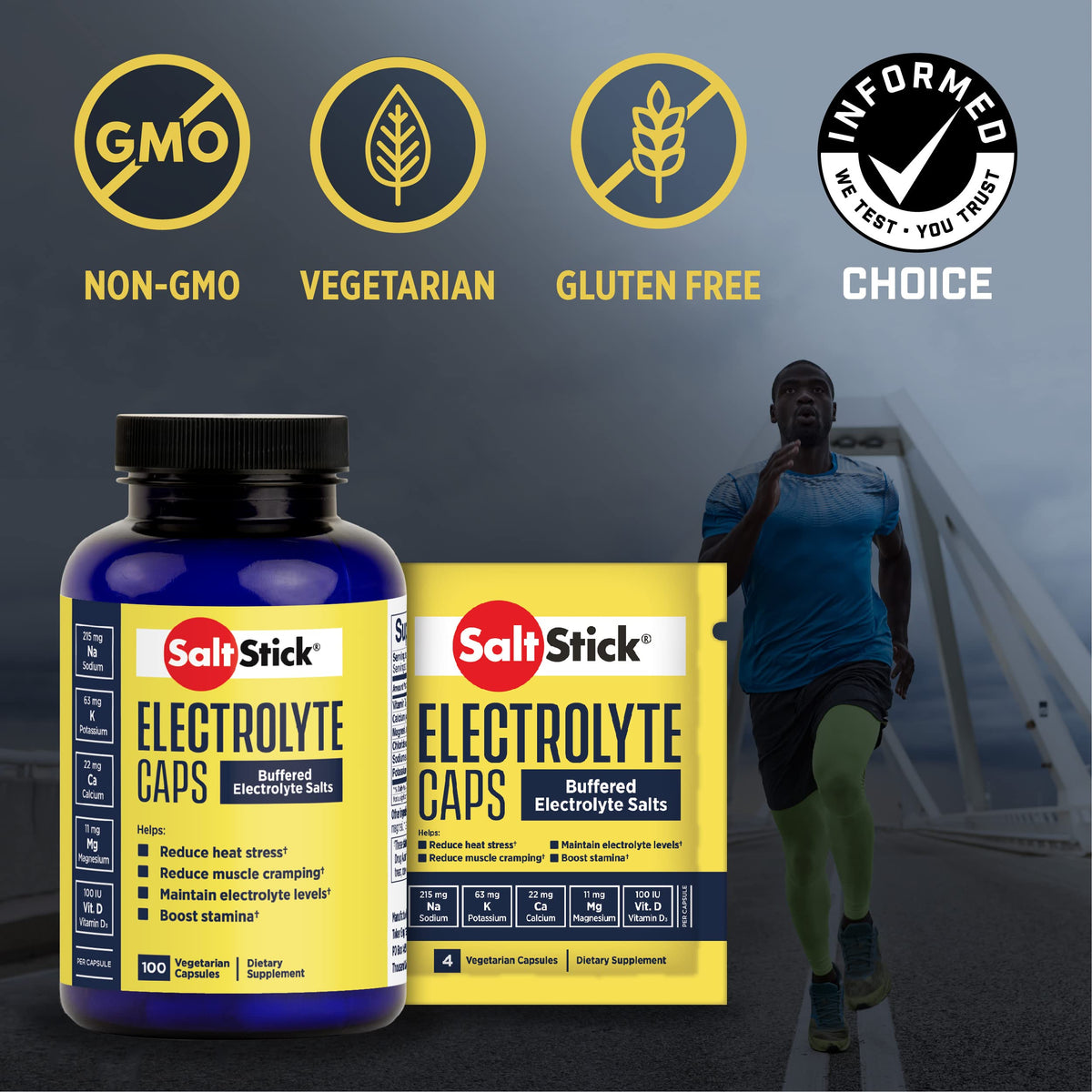 SaltStick Electrolyte Capsules for Hydration & Sports Recovery - 96 Count - image 2