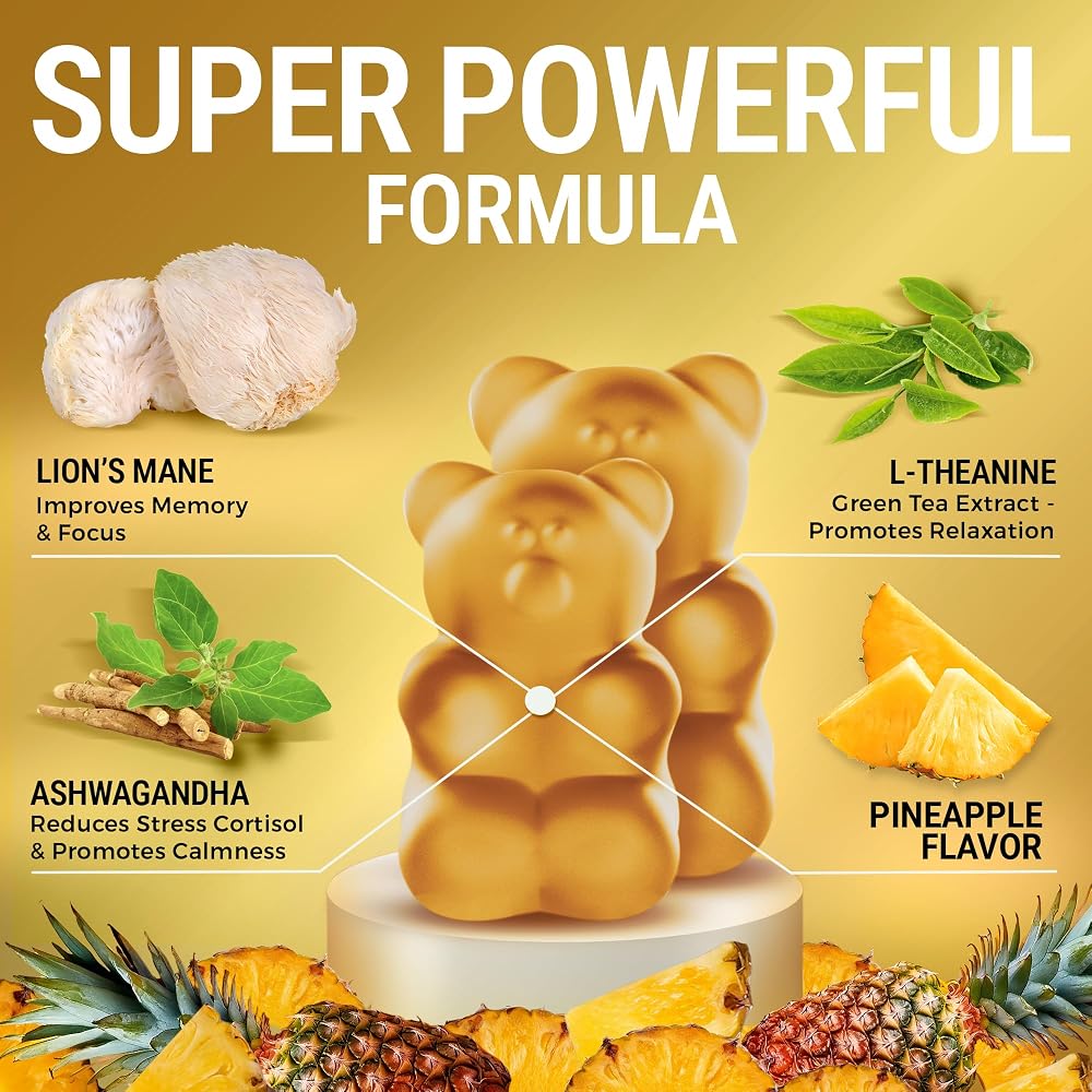 KEY ELEMENTS Lion's Mane Mushroom Gummies for Focus - 60 Count - image 5