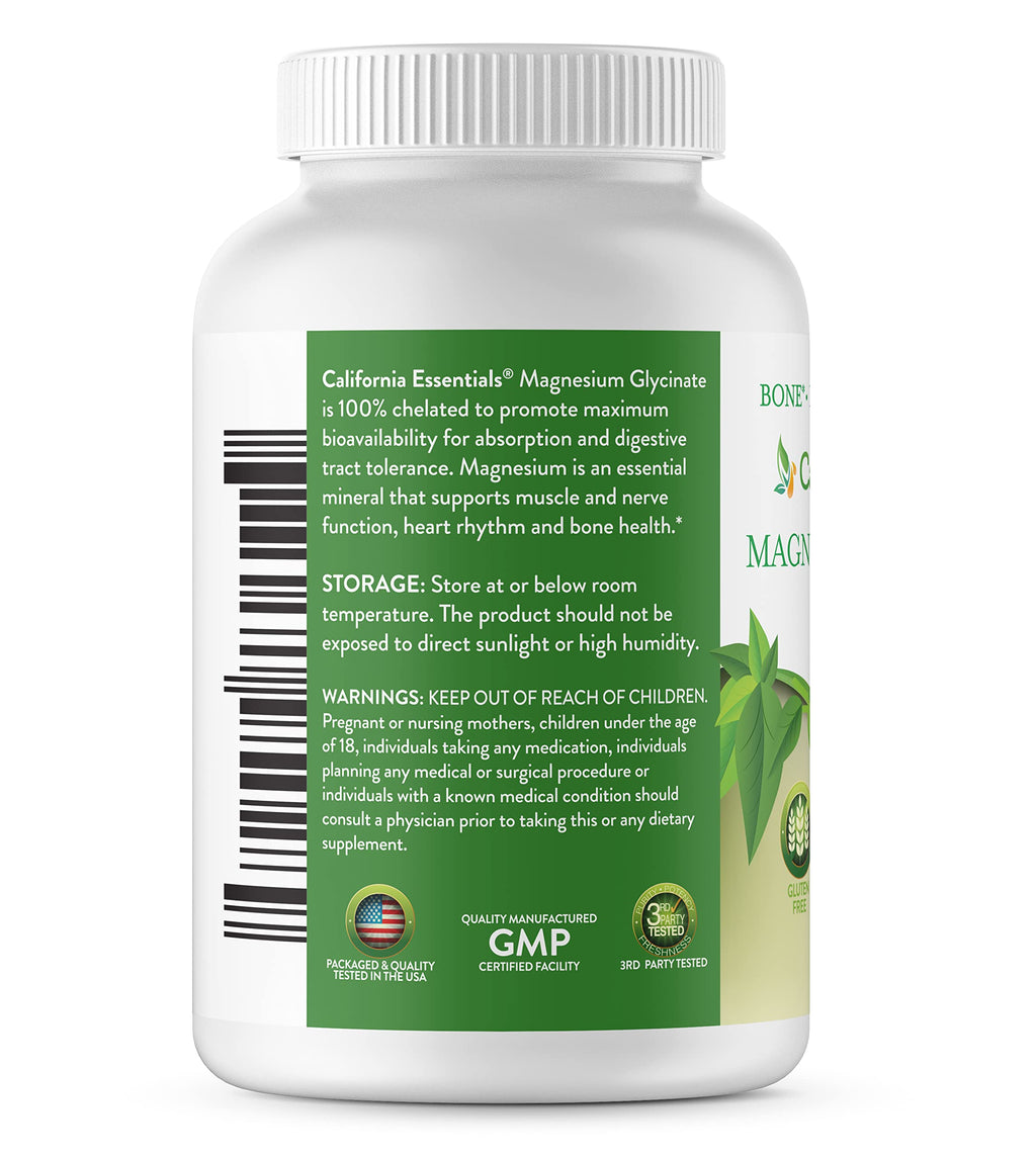 California Essentials Magnesium Glycinate 400 - 360 Tablets - image 2