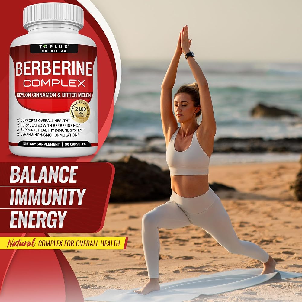 Toplux Berberine with Ceylon Cinnamon & Bitter Melon - 90 Capsules - image 7
