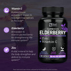 Zeal Naturals Max Strength Elderberry Capsules - 100 Capsules - image 3