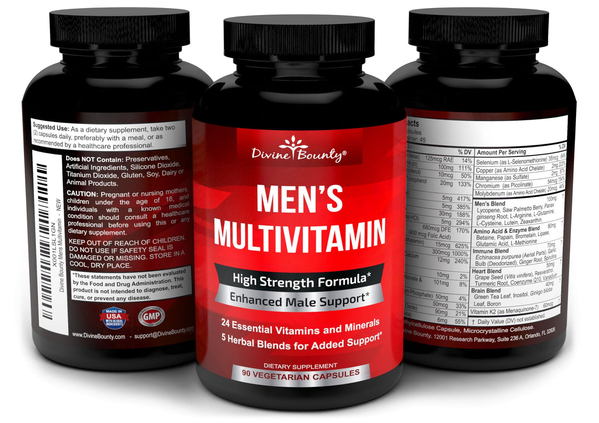 Divine Bounty Men's Multivitamin - 90 Capsules - image 4