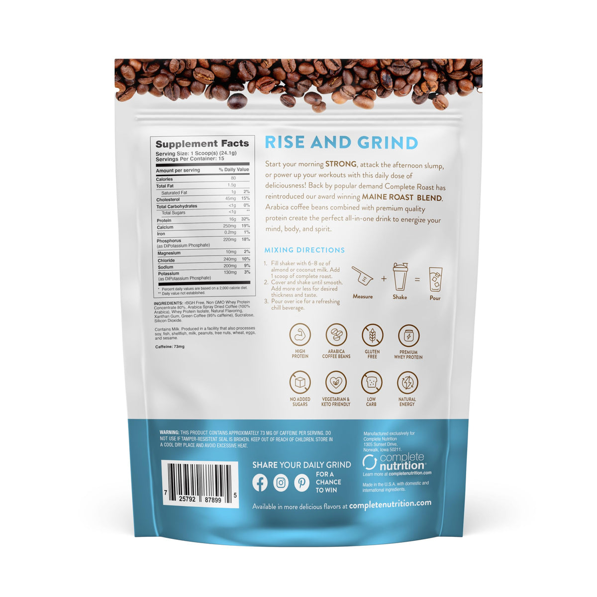 Complete Nutrition High Protein Coffee