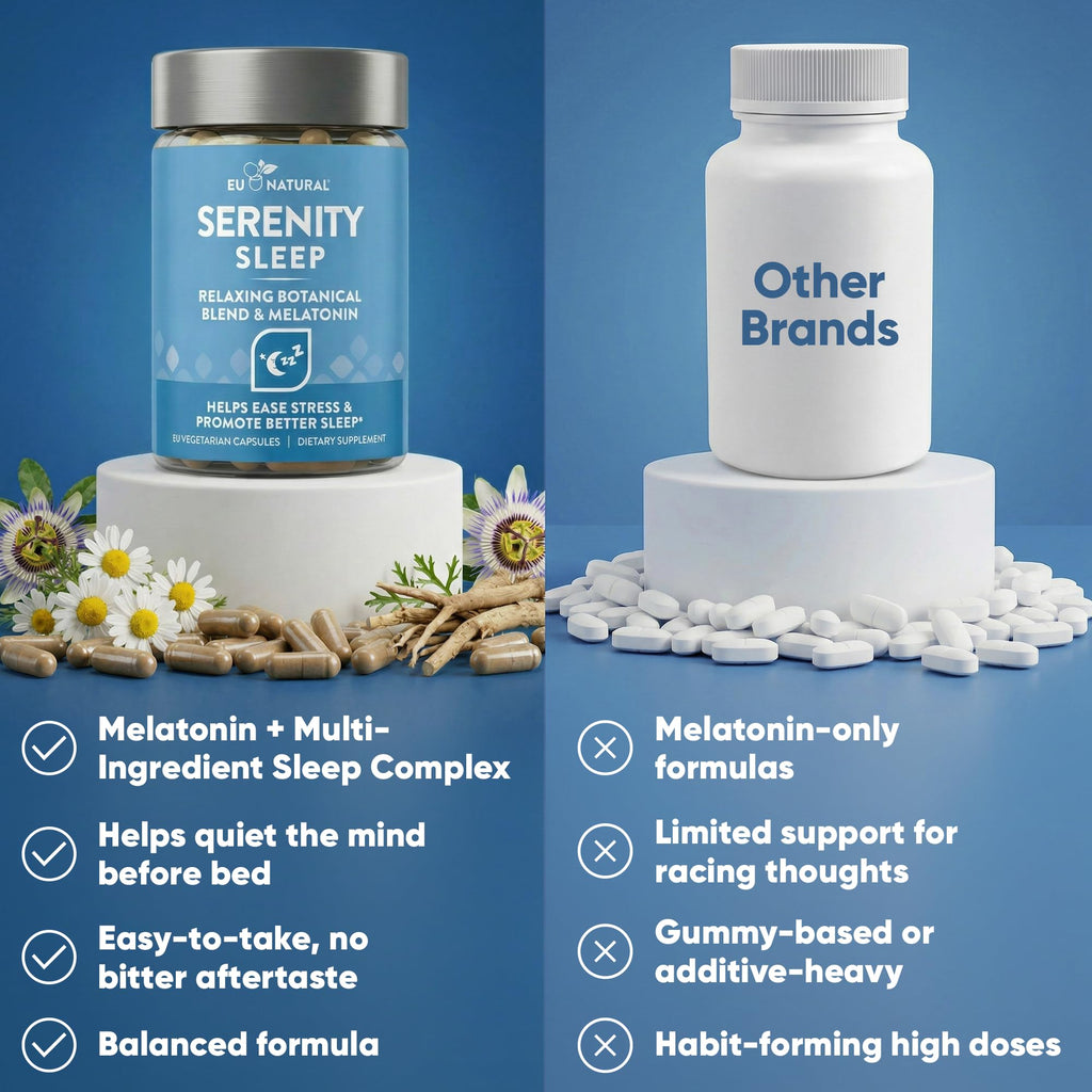 Eu Natural Serenity Sleep Aid for Adults - 60 Vegetarian Capsules - image 6