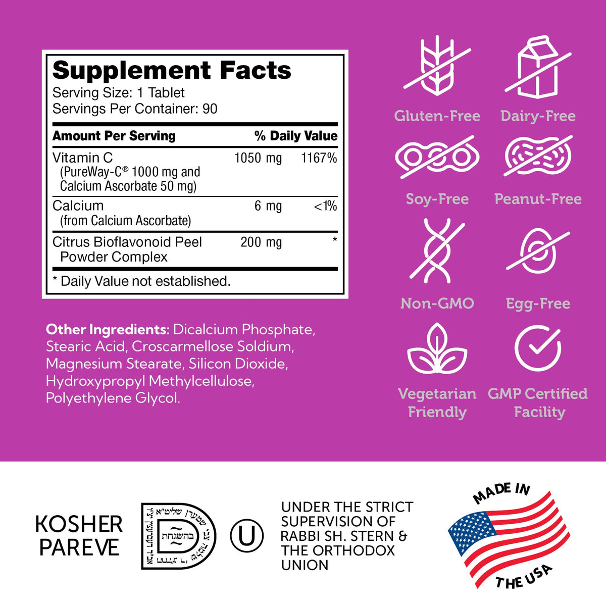 Zahler Vitamin C 1000mg - Vitamin C Capsules 1000mg