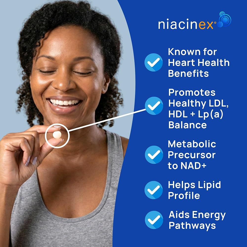 Niacinex Niacin 500mg Extended Release - 200 Tablets - image 4