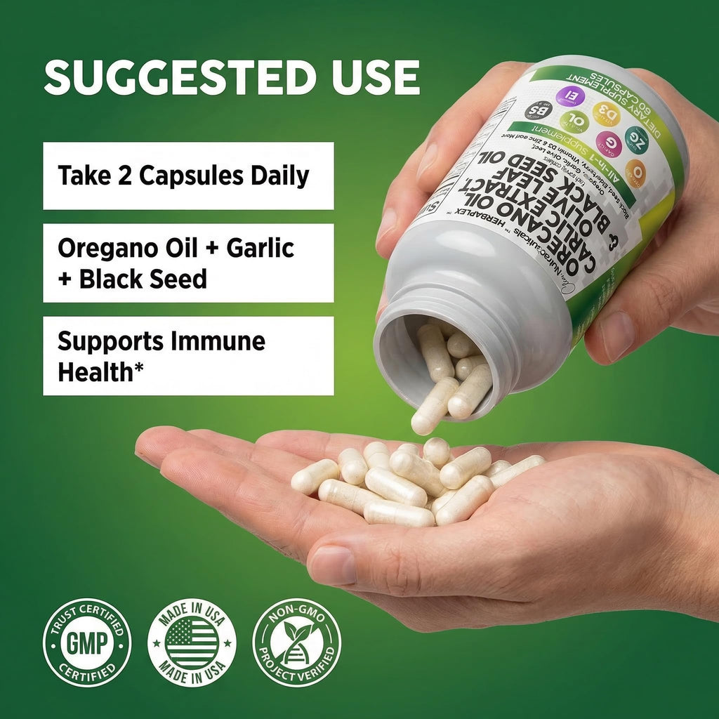 Clean Nutraceuticals Oregano Oil Immune Support - 60 Capsules - image 6