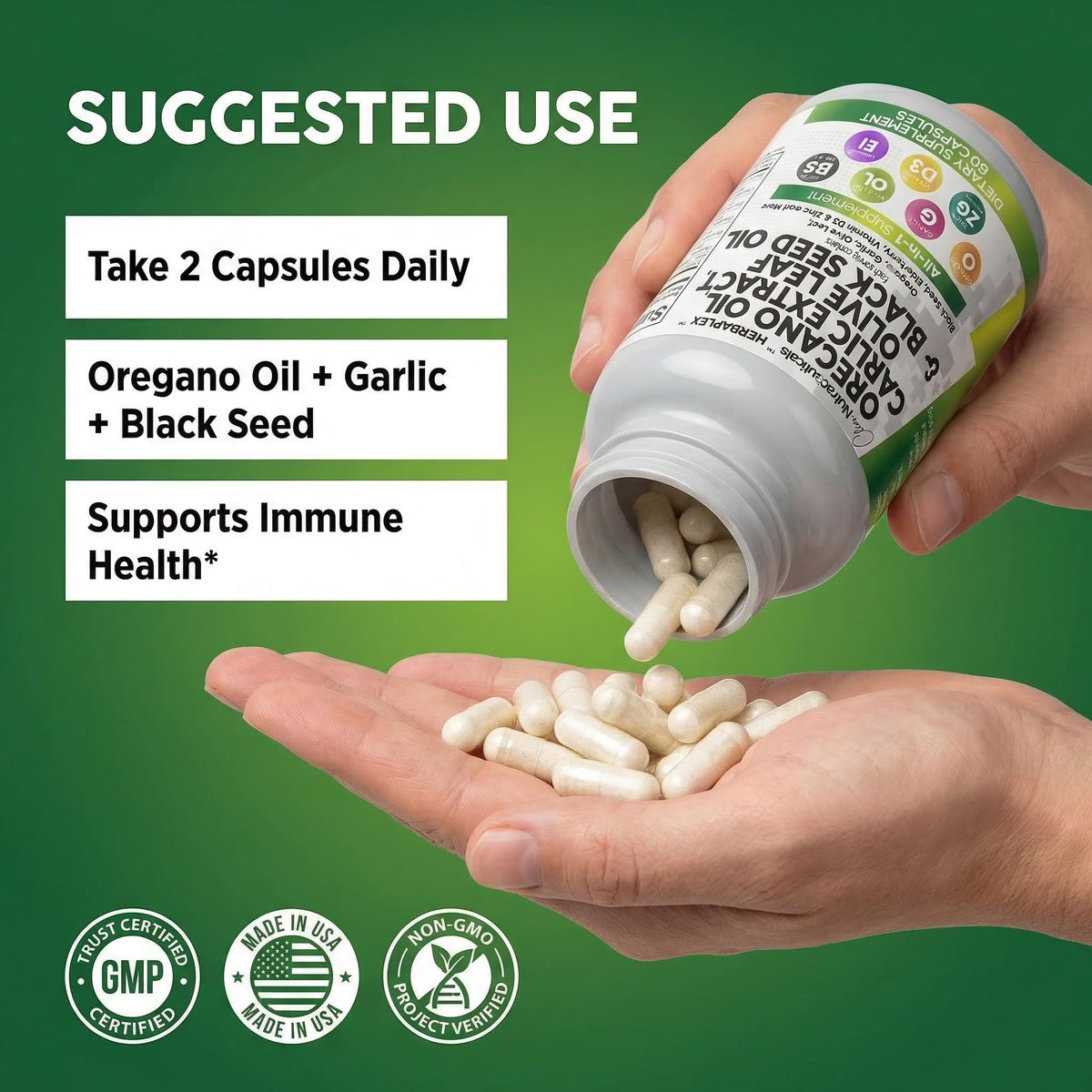 Clean Nutraceuticals Oregano Oil Immune Support - 60 Capsules - image 6