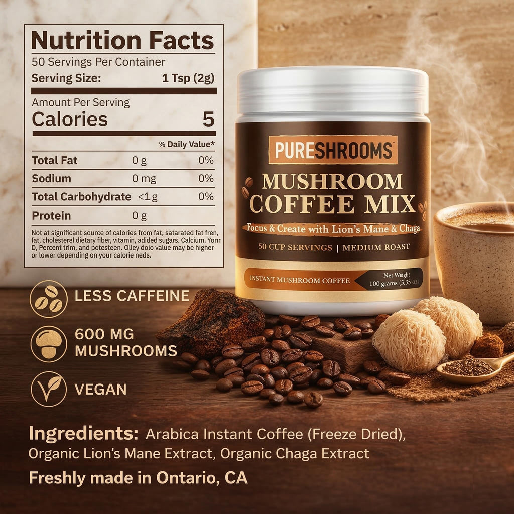 Pure Shrooms Adaptogenic Coffee