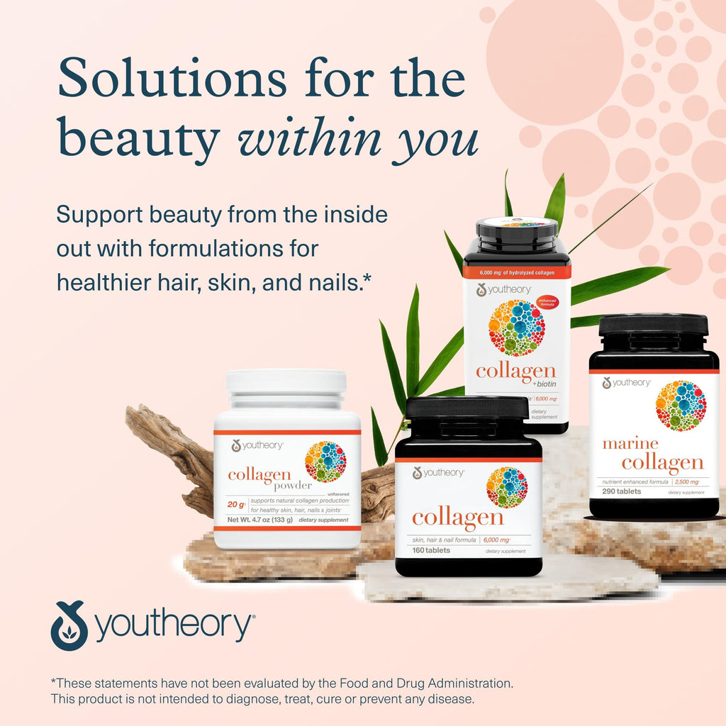 Youtheory Collagen + Biotin Tablets - 390 Count - image 7