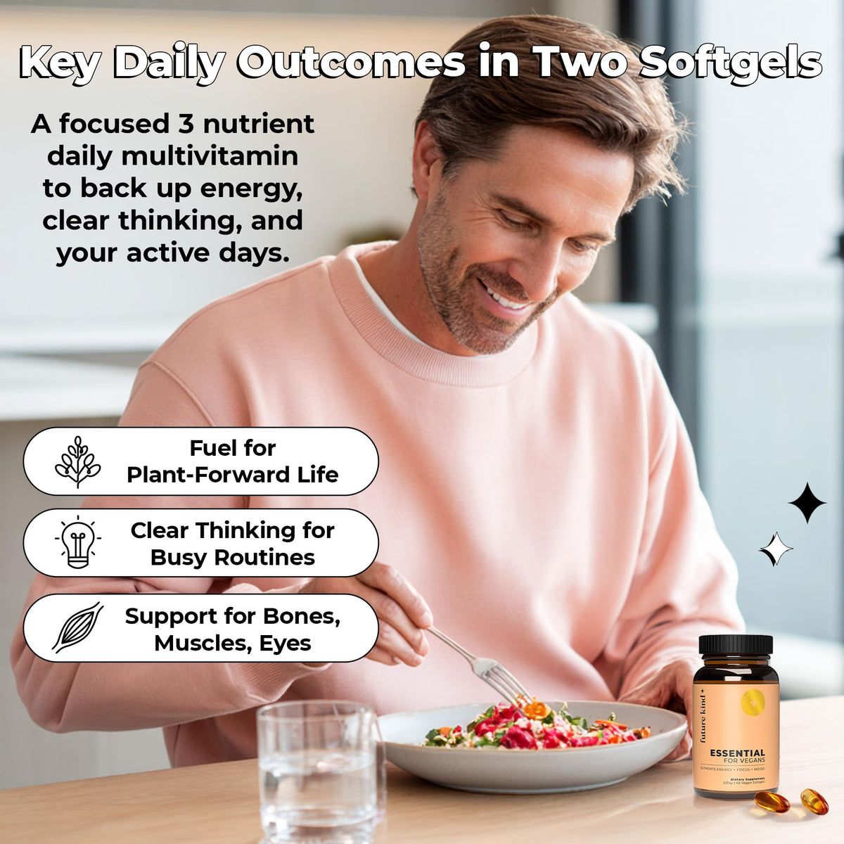 Future Kind 3-in-1 Daily Multivitamin for Women & Men - 60 Softgels - image 3
