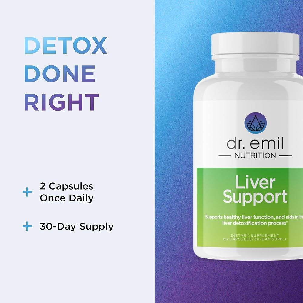 Dr. Emil Liver Support Milk Thistle Turmeric - 60 Capsules - image 6