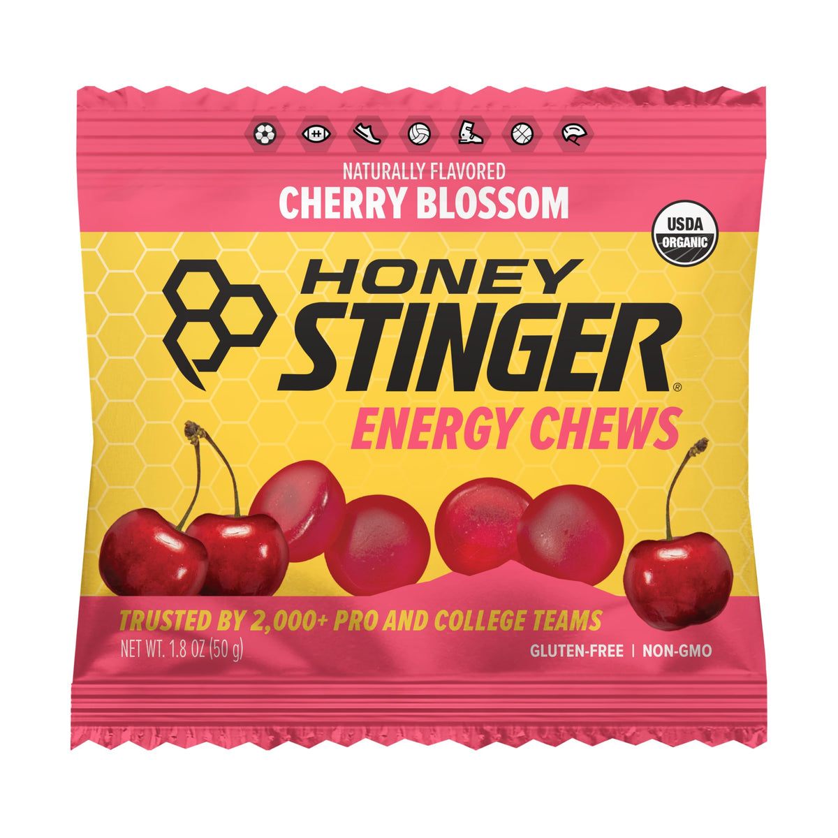 Honey Stinger Organic Cherry Blossom Energy Chews - 1.8 oz