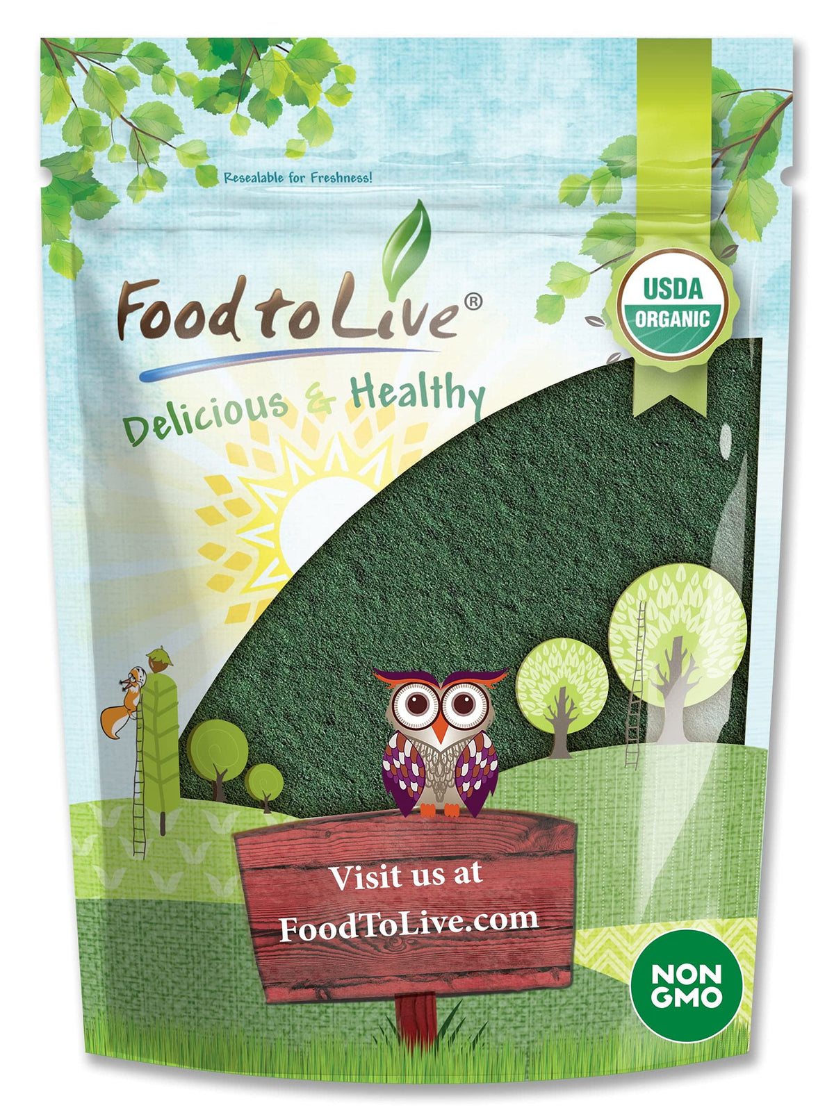 Food to Live Organic Chlorella Powder