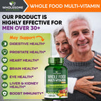Wholesome Wellness Whole Food Multivitamin for Men - 120 Tablets - image 7